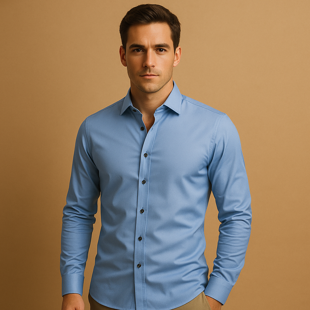 Chemise Élégante à Manches Longues pour Hommes