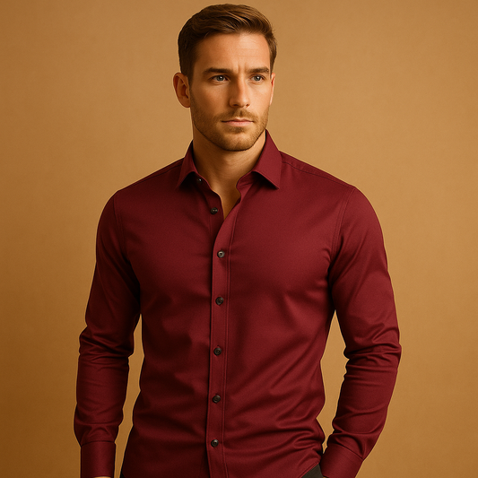 Chemise Élégante à Manches Longues pour Hommes