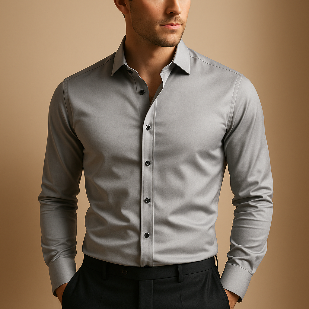 Chemise Élégante à Manches Longues pour Hommes