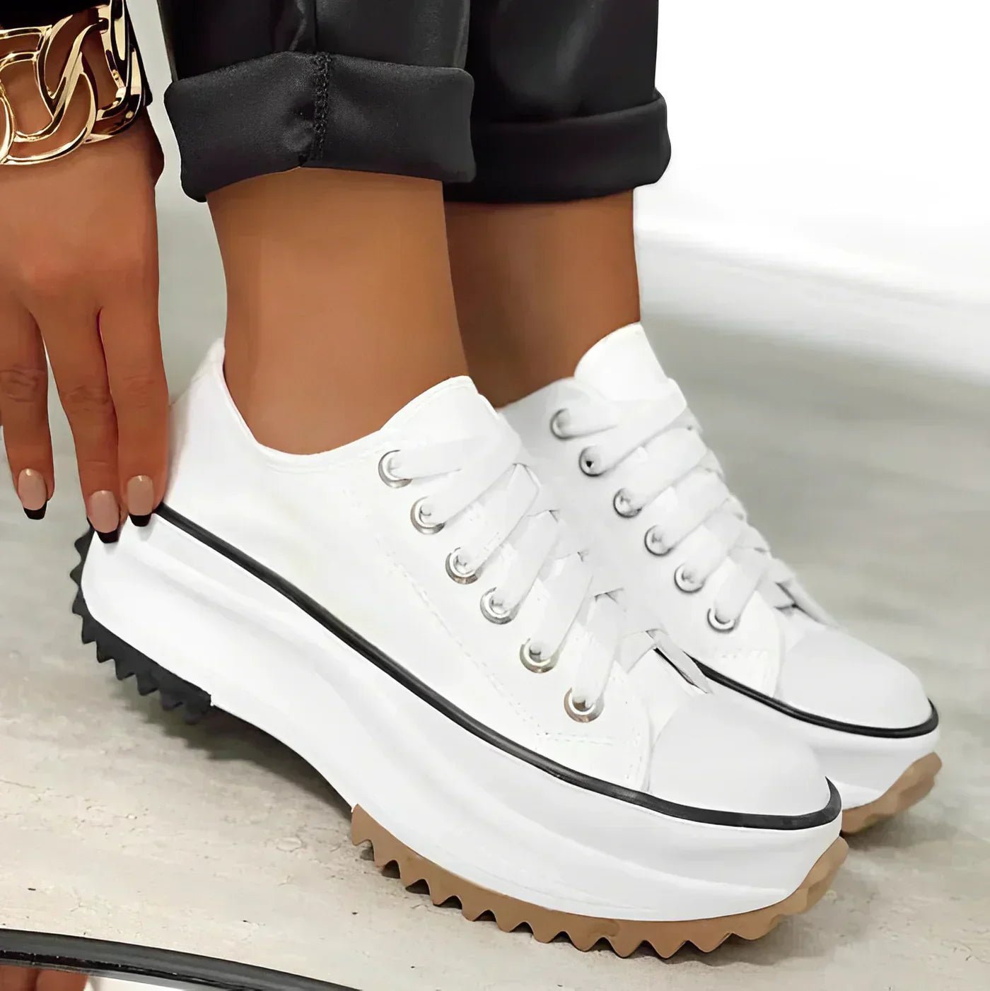Sneakers Confortables à Plateforme pour Femmes - Marie Montel