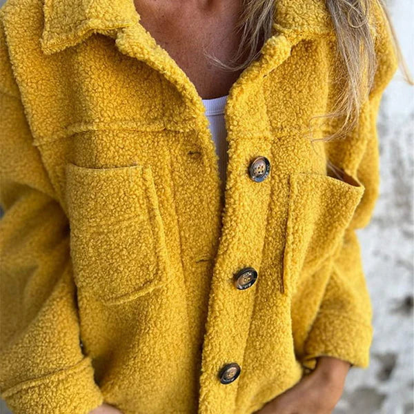 Veste Courte Chic avec Col à Revers pour Femmes