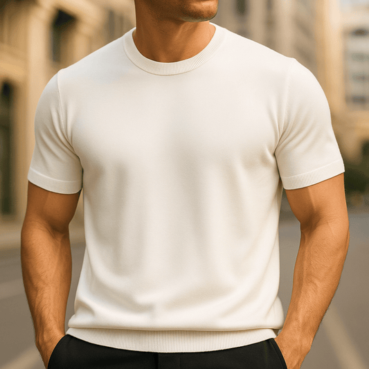 T-shirt Élégant à Manches Courtes pour Hommes - Marie Montel