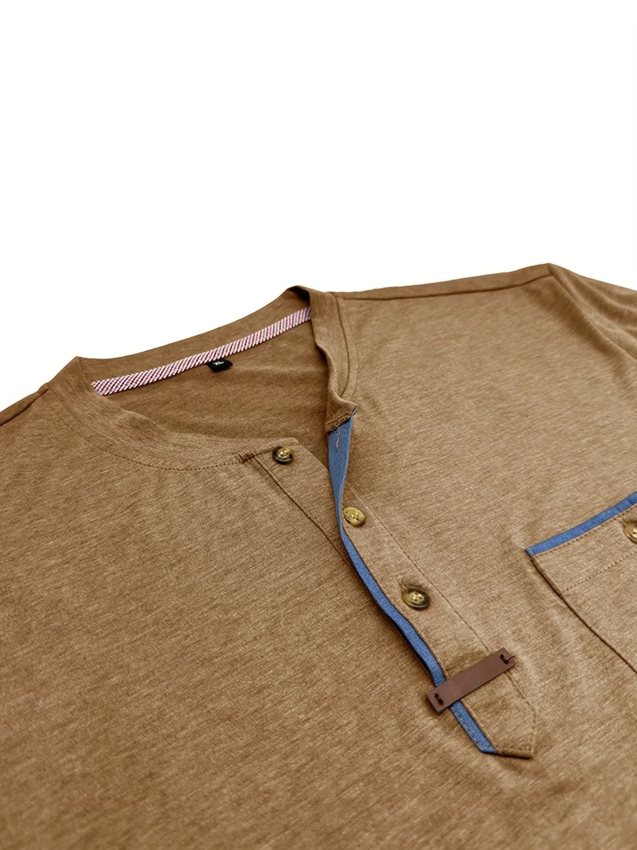 T-shirt Élégant en Coton Mélangé avec Poche pour Hommes - Marie Montel