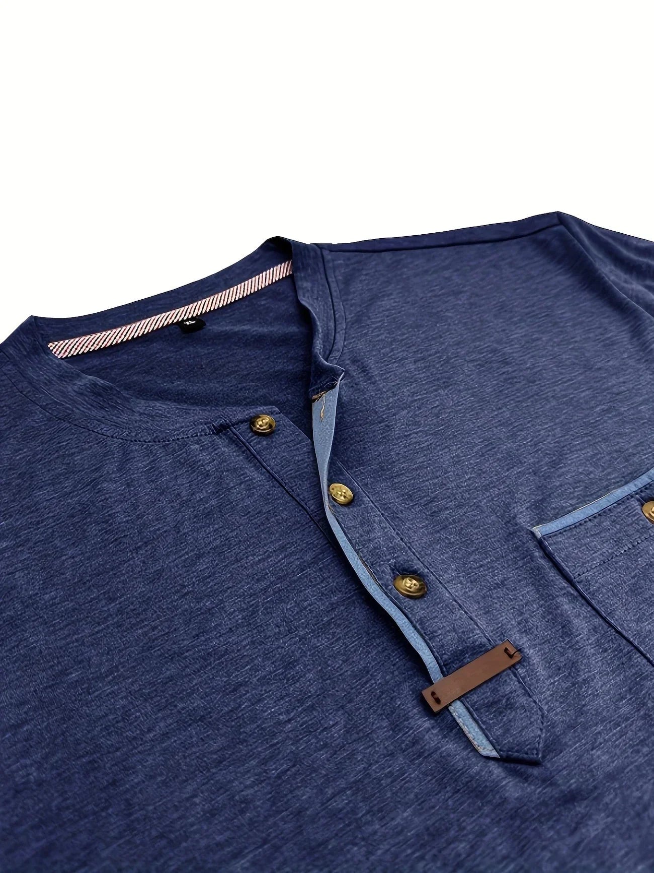 T-shirt Élégant en Coton Mélangé avec Poche pour Hommes - Marie Montel