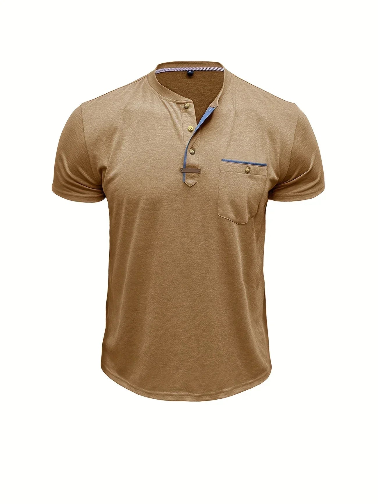 T-shirt Élégant en Coton Mélangé avec Poche pour Hommes - Marie Montel