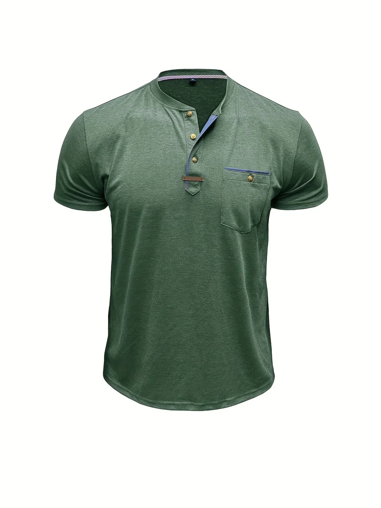 T-shirt Élégant en Coton Mélangé avec Poche pour Hommes - Marie Montel