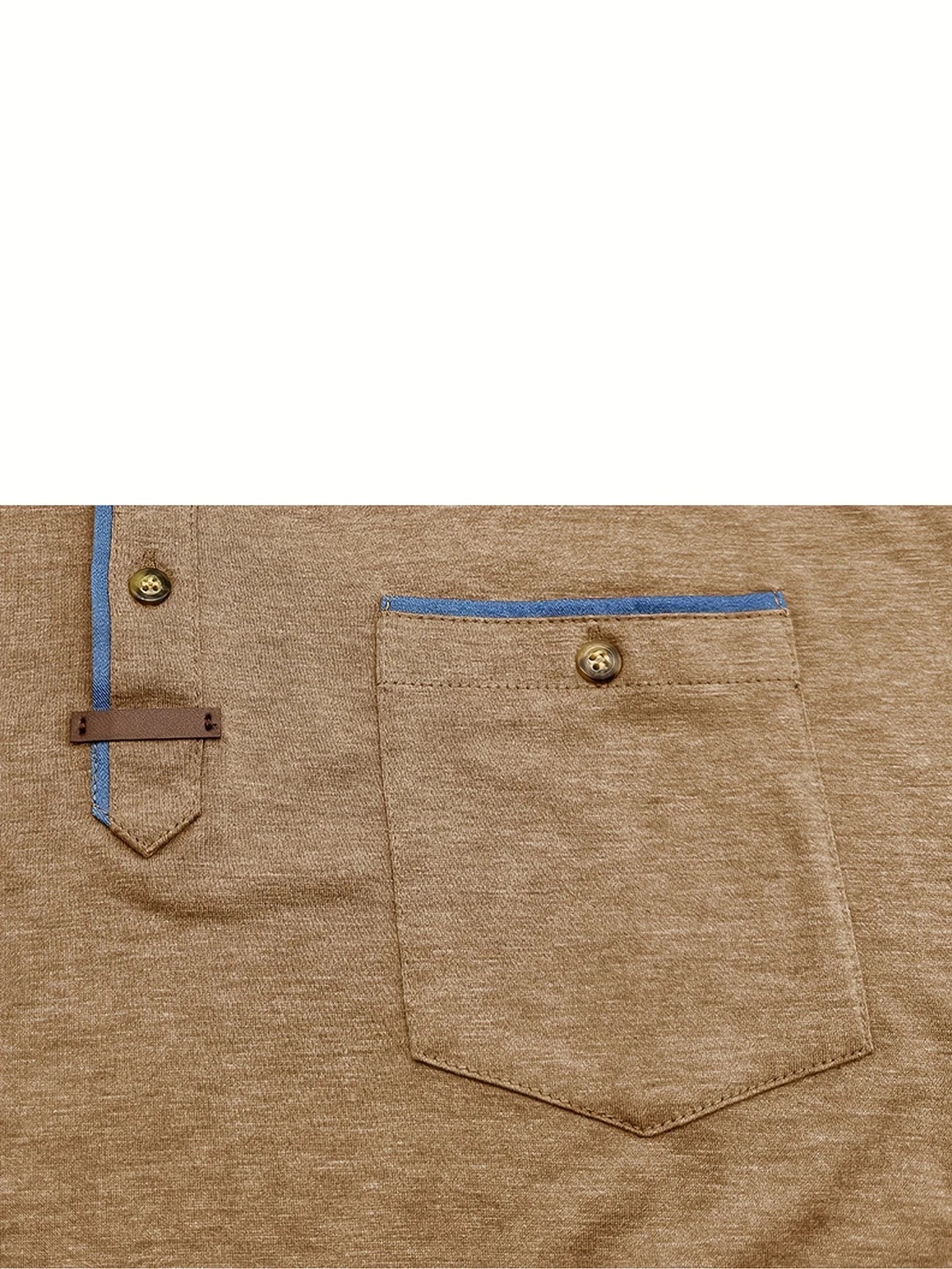 T-shirt Élégant en Coton Mélangé avec Poche pour Hommes - Marie Montel