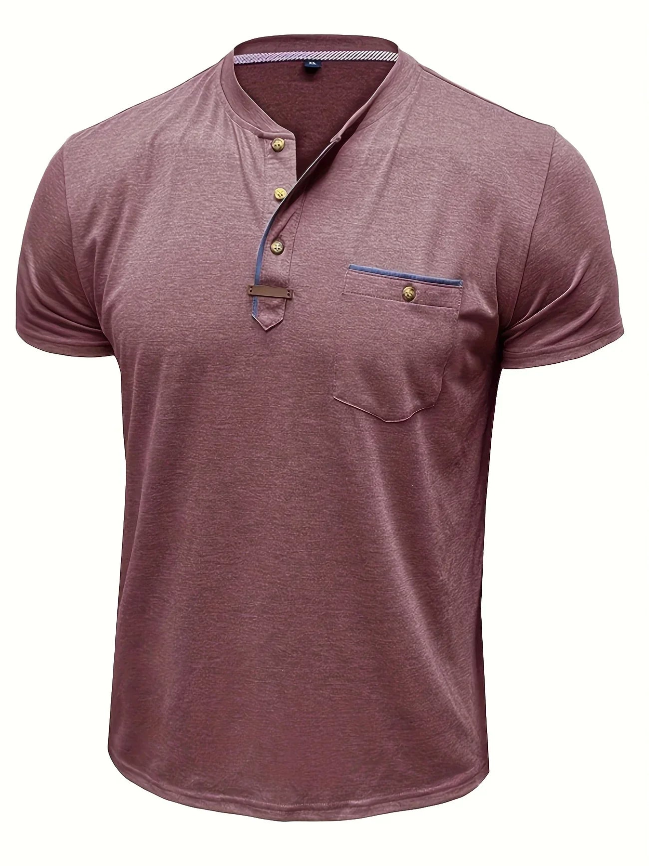 T-shirt Élégant en Coton Mélangé avec Poche pour Hommes - Marie Montel