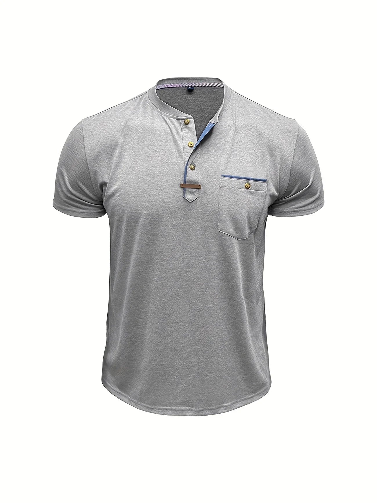 T-shirt Élégant en Coton Mélangé avec Poche pour Hommes - Marie Montel