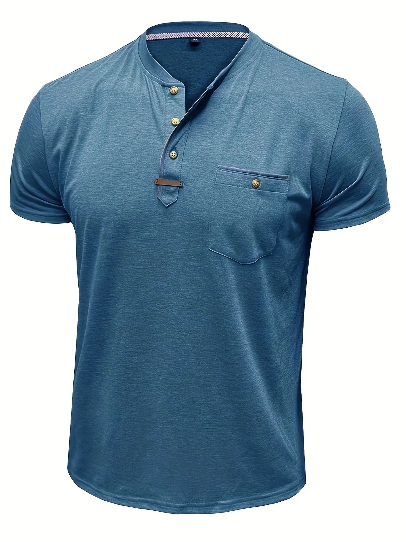T-shirt Élégant en Coton Mélangé avec Poche pour Hommes - Marie Montel