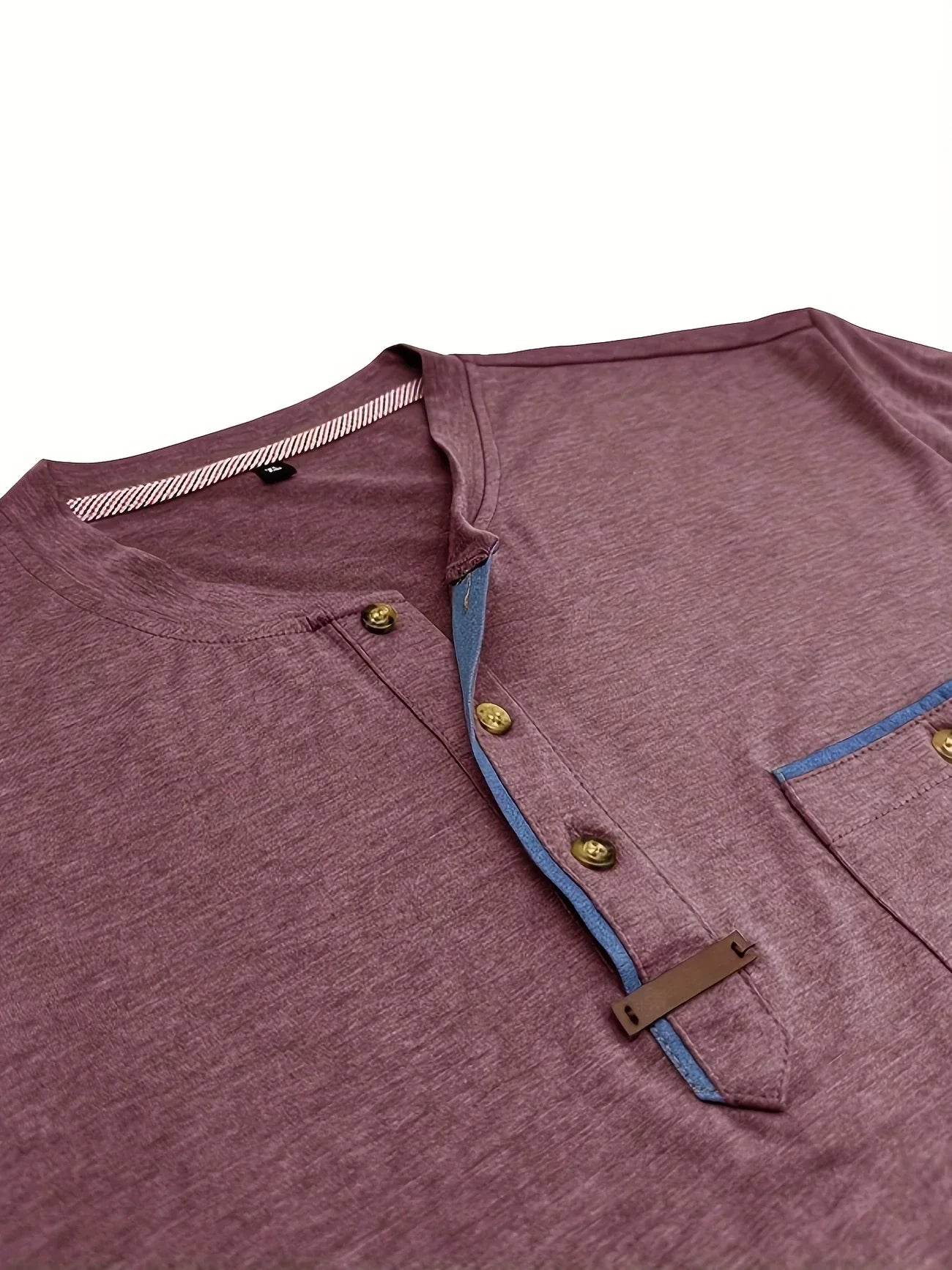 T-shirt Élégant en Coton Mélangé avec Poche pour Hommes - Marie Montel