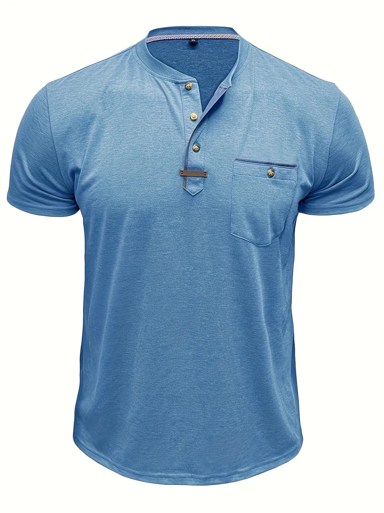 T-shirt Élégant en Coton Mélangé avec Poche pour Hommes - Marie Montel