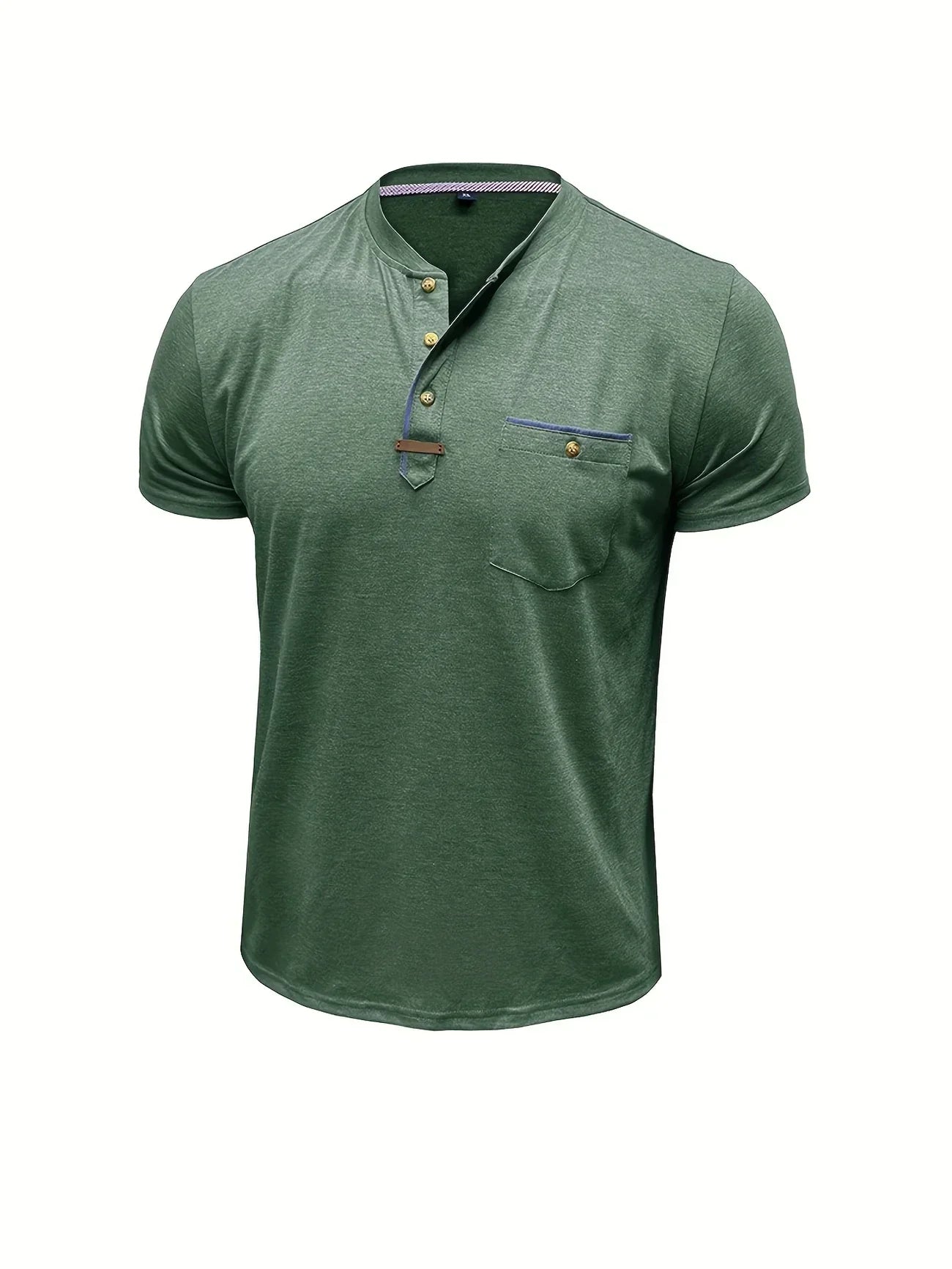T-shirt Élégant en Coton Mélangé avec Poche pour Hommes - Marie Montel