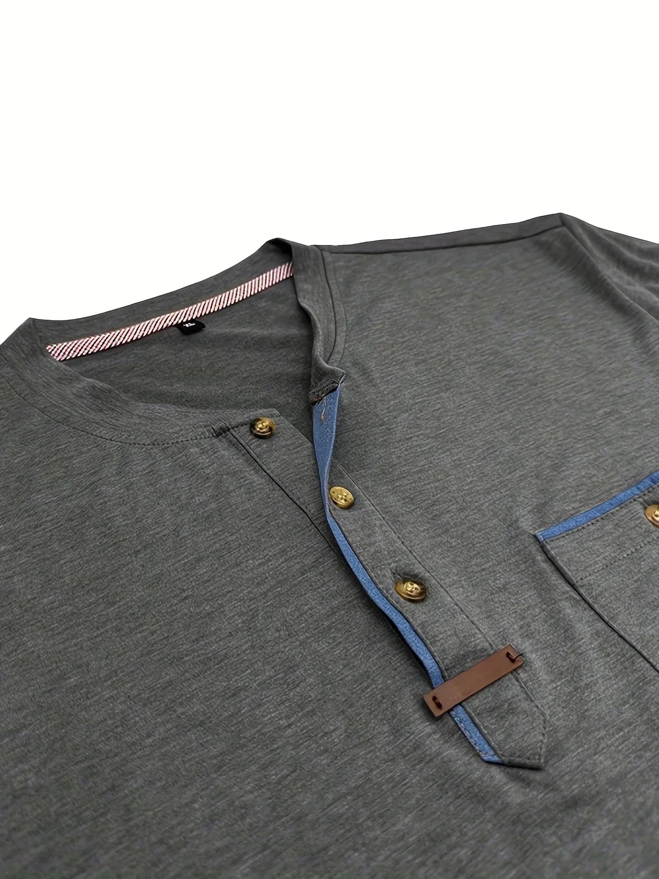 T-shirt Élégant en Coton Mélangé avec Poche pour Hommes - Marie Montel