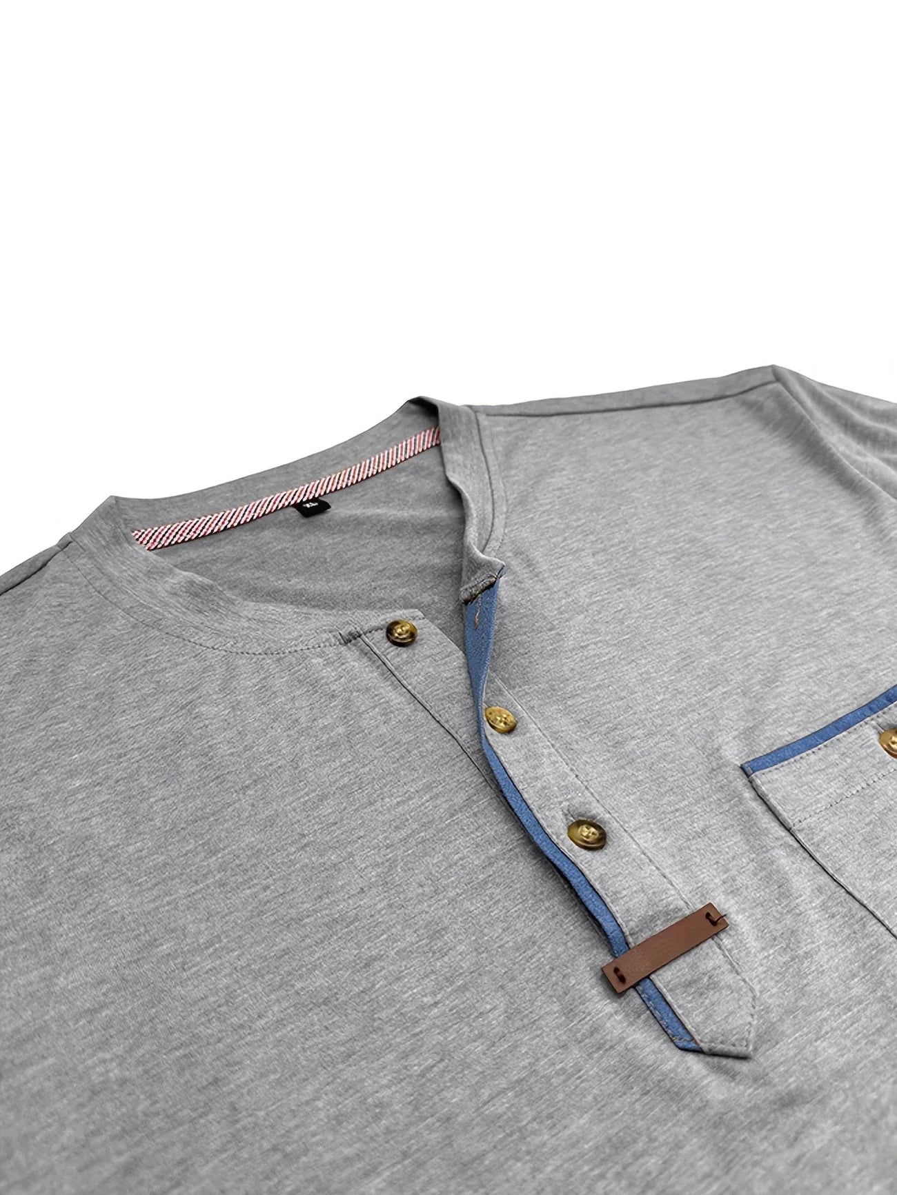 T-shirt Élégant en Coton Mélangé avec Poche pour Hommes - Marie Montel
