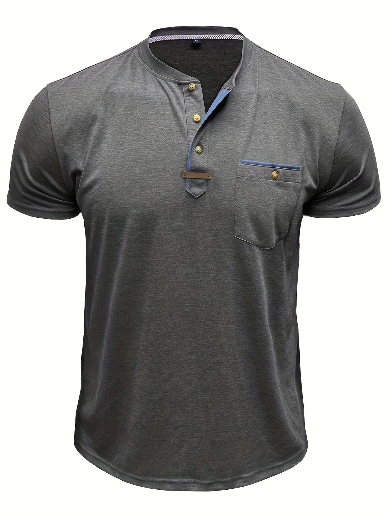 T-shirt Élégant en Coton Mélangé avec Poche pour Hommes - Marie Montel