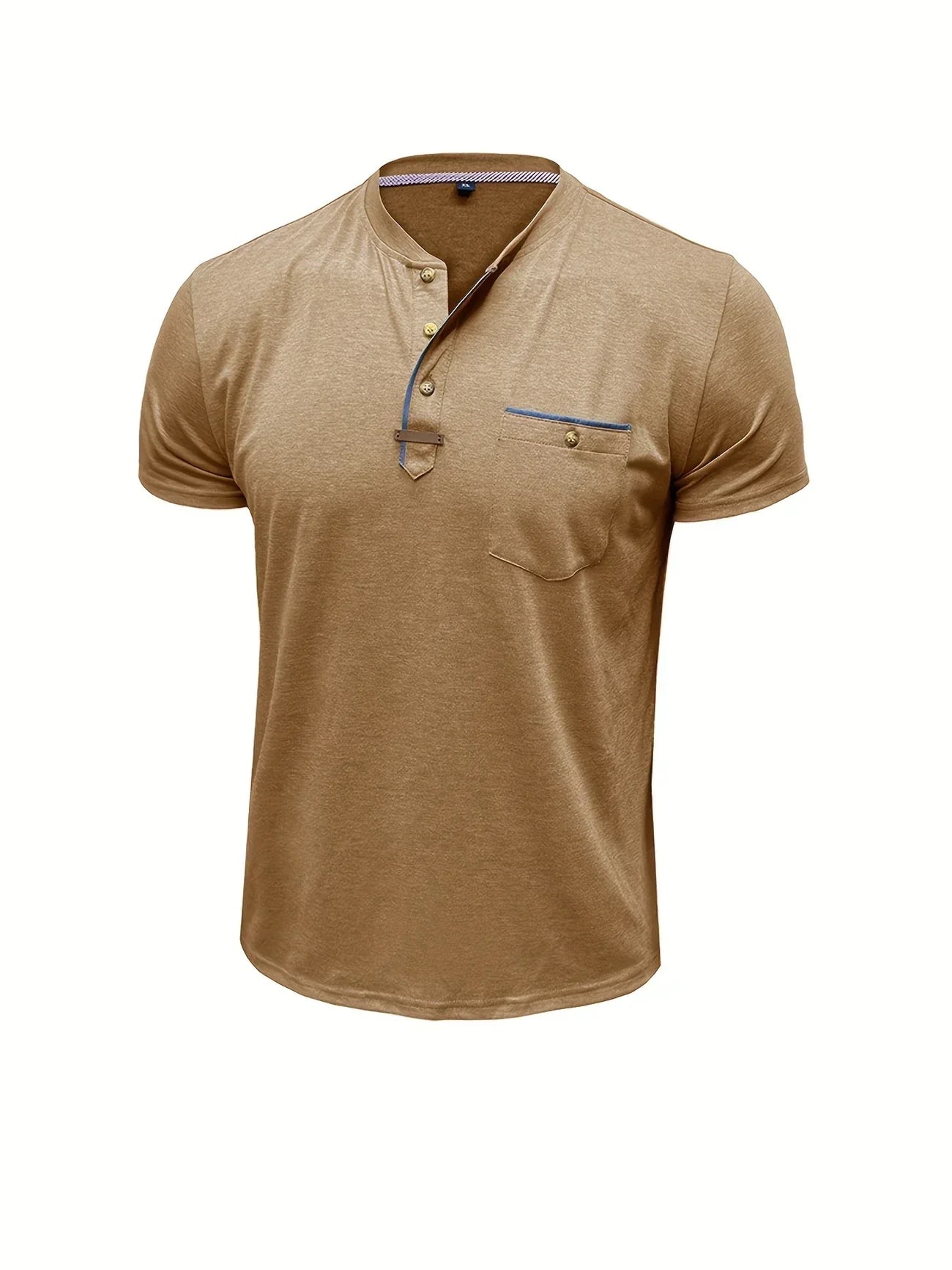 T-shirt Élégant en Coton Mélangé avec Poche pour Hommes - Marie Montel