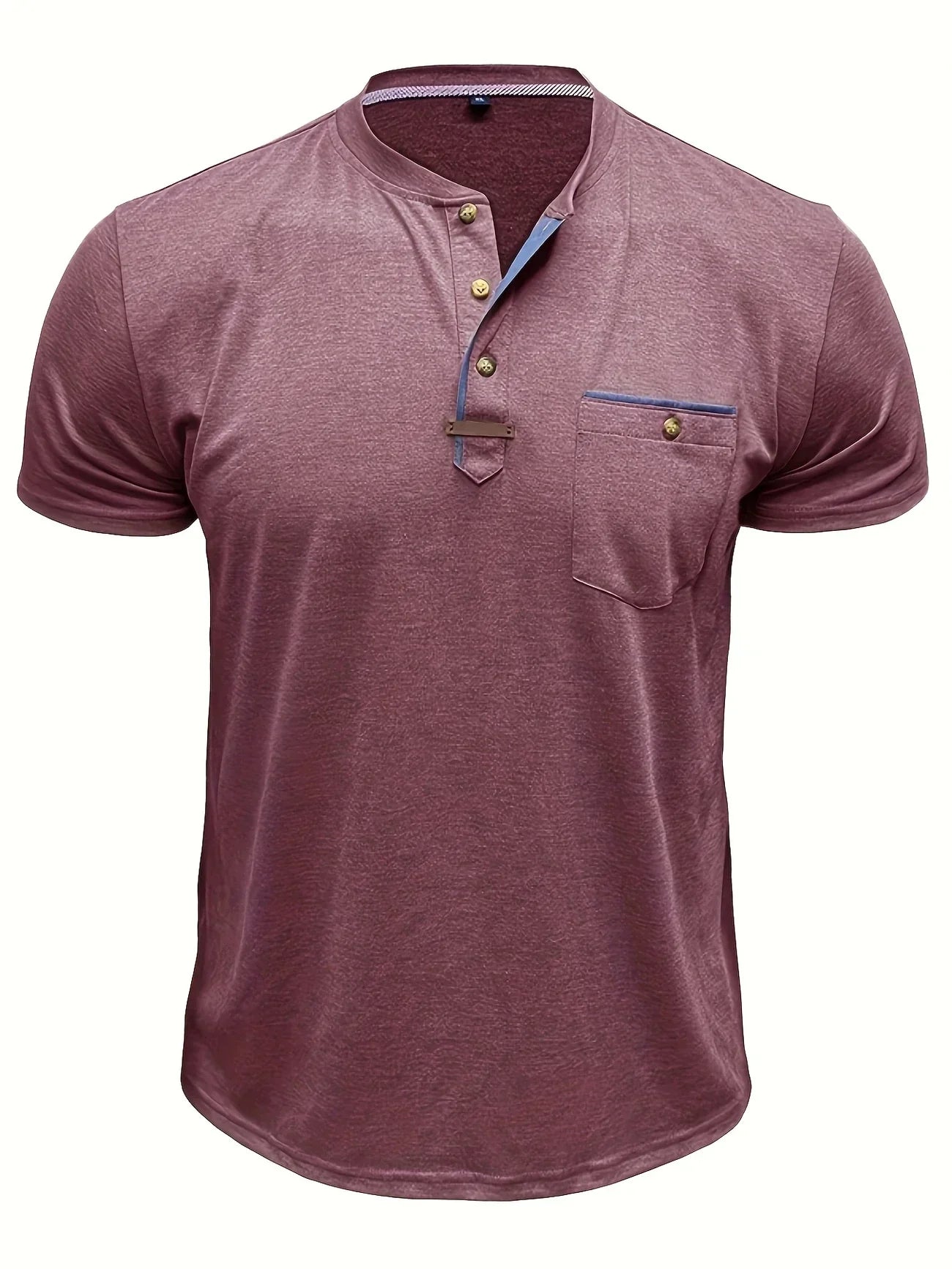 T-shirt Élégant en Coton Mélangé avec Poche pour Hommes - Marie Montel