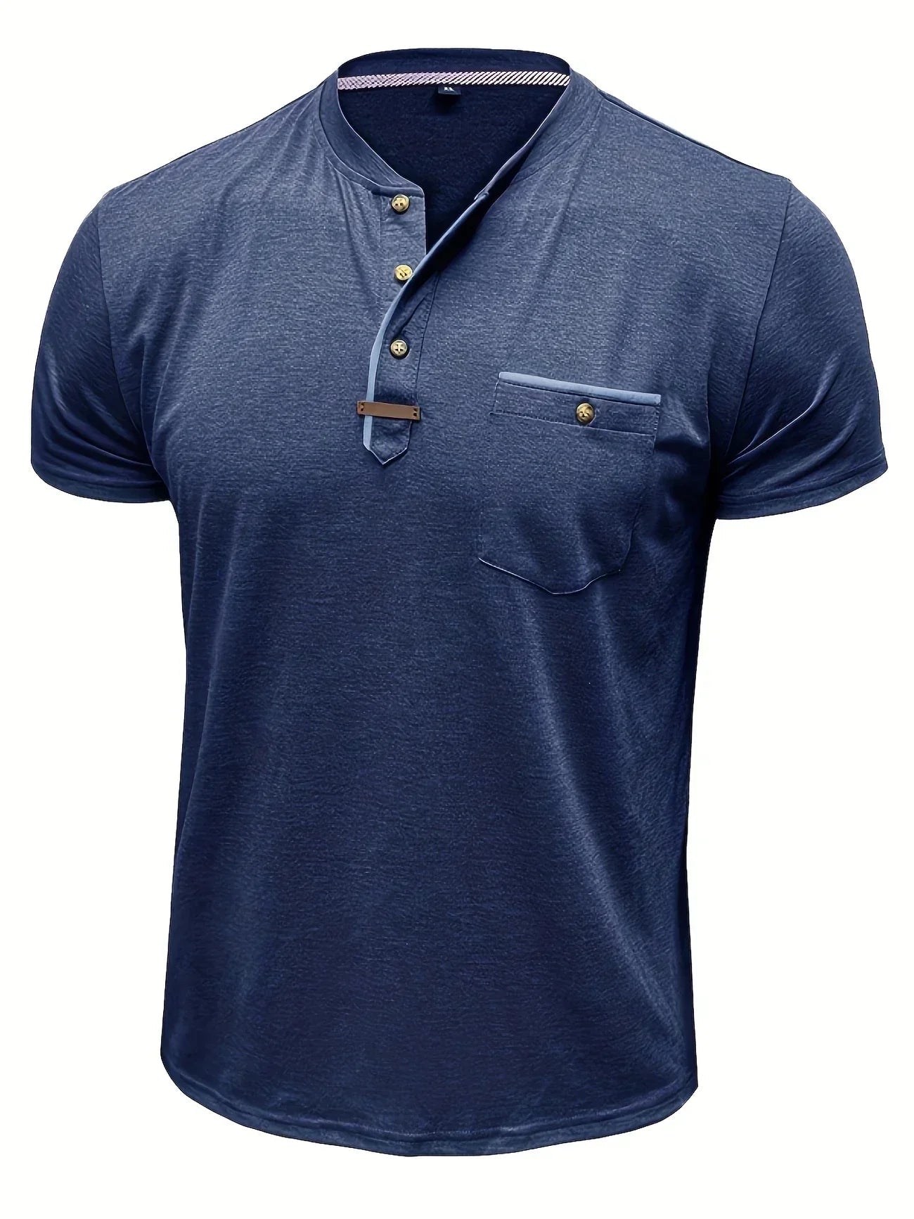 T-shirt Élégant en Coton Mélangé avec Poche pour Hommes - Marie Montel