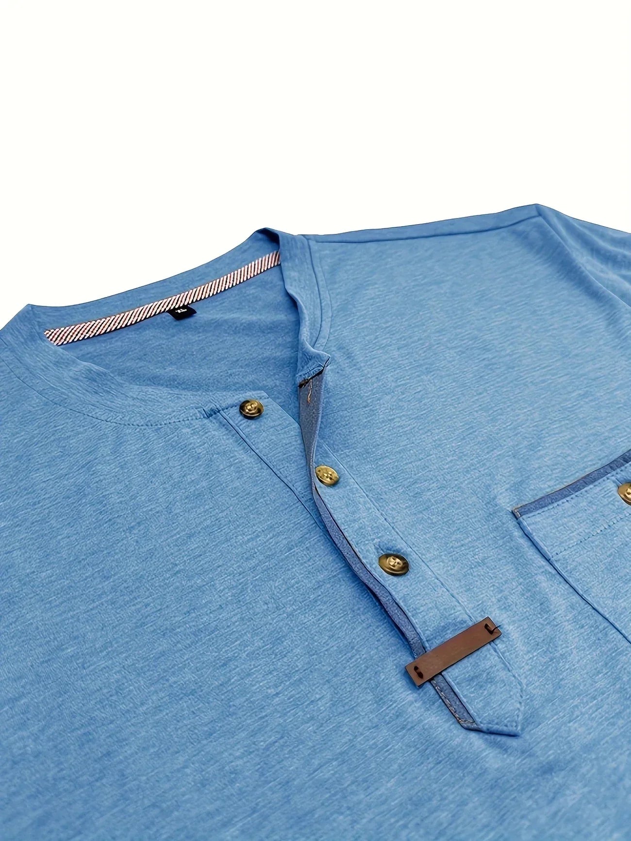 T-shirt Élégant en Coton Mélangé avec Poche pour Hommes - Marie Montel