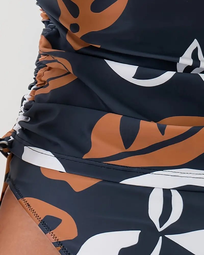 Tankini Chic à Motif Feuilles pour Femmes - Marie Montel