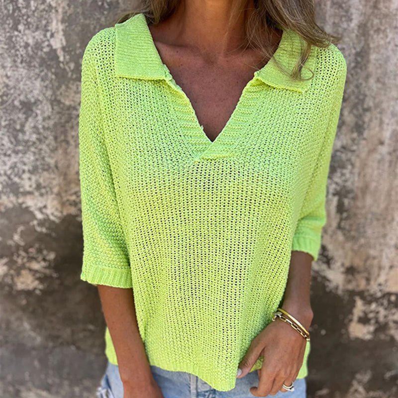 Top Chic à Encolure en V pour Femmes - Marie Montel