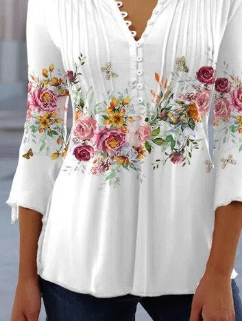Top Élégant à Imprimé Floral pour Femmes - Marie Montel
