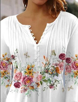 Top Élégant à Imprimé Floral pour Femmes - Marie Montel