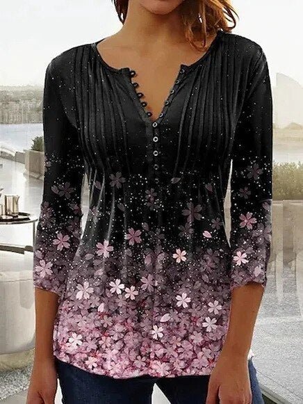Top Élégant à Imprimé Floral pour Femmes - Marie Montel