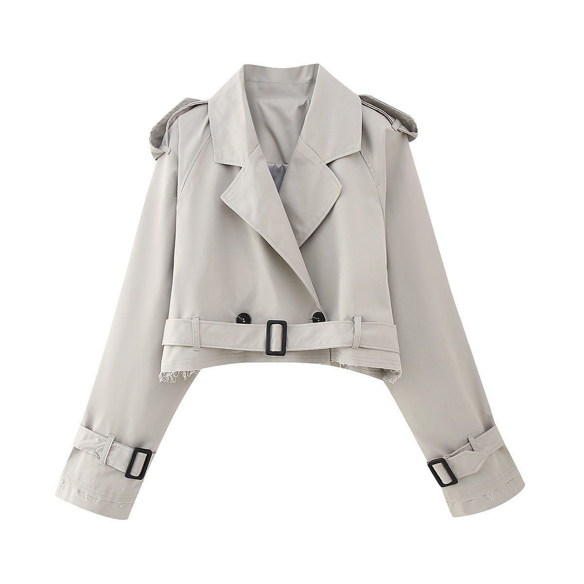 Trenchcoat Élégant en V pour Femmes - Marie Montel