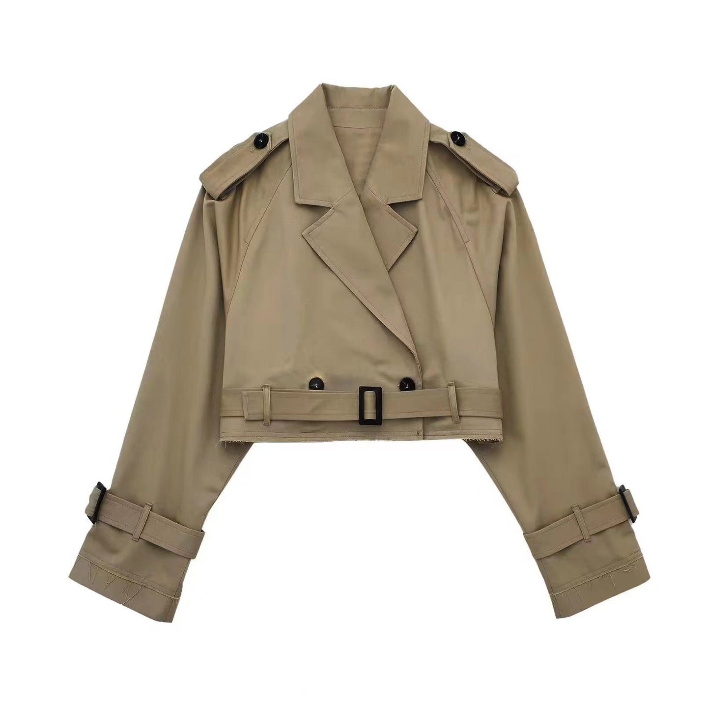Trenchcoat Élégant en V pour Femmes - Marie Montel