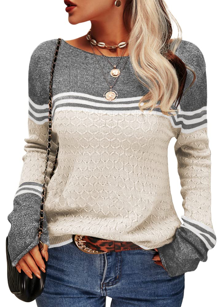 Pullover Chic à Manches Longues pour Femmes