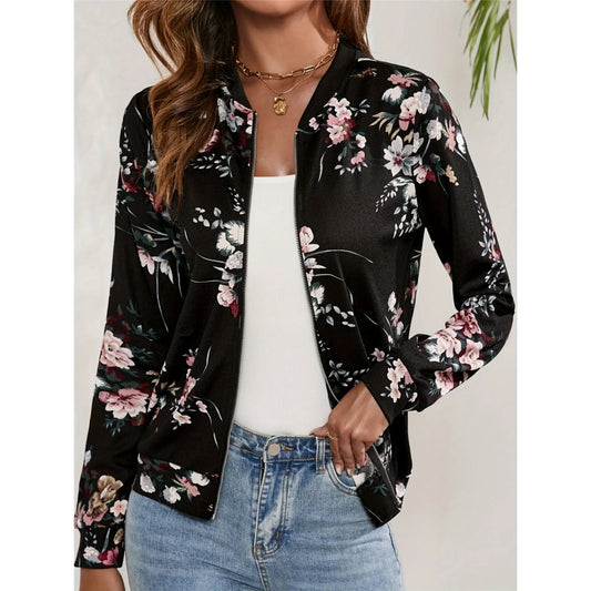 Veste Bomber Florale pour Femmes - Marie Montel