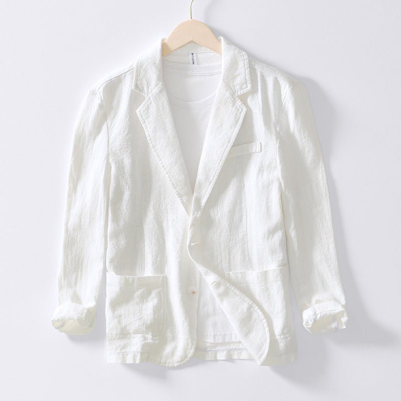 Veste Casual en Mélange de Lin pour Hommes - Marie Montel