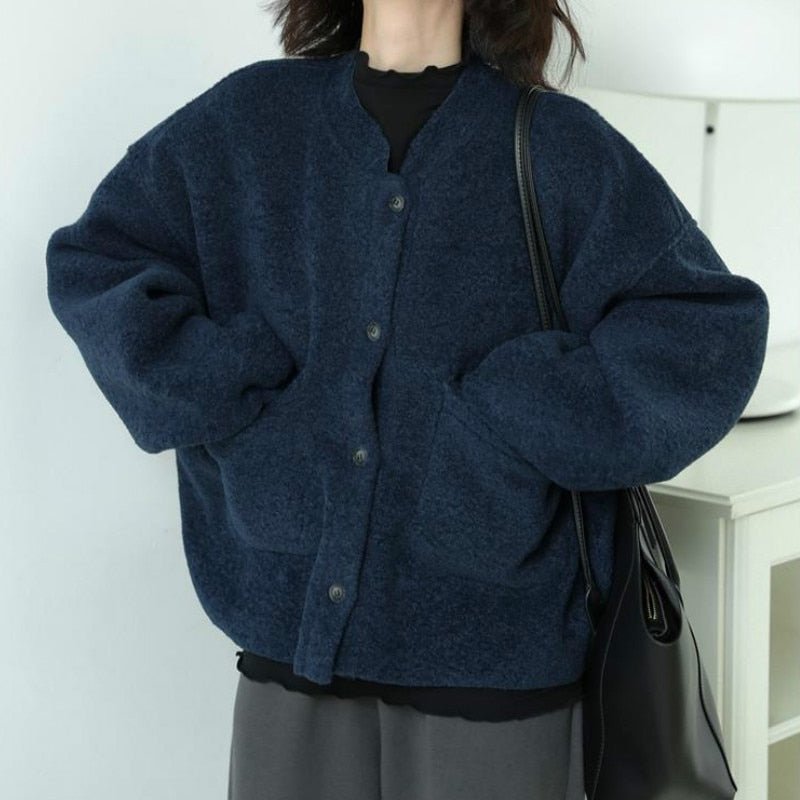 Veste Élégante en Laine Mélangée pour Femmes - Marie Montel