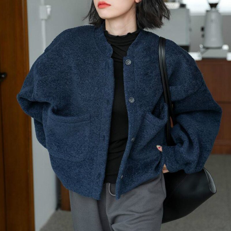 Veste Élégante en Laine Mélangée pour Femmes - Marie Montel