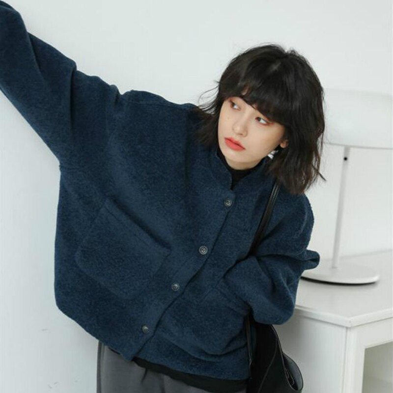 Veste Élégante en Laine Mélangée pour Femmes - Marie Montel