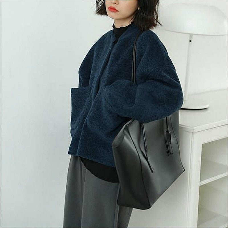 Veste Élégante en Laine Mélangée pour Femmes - Marie Montel