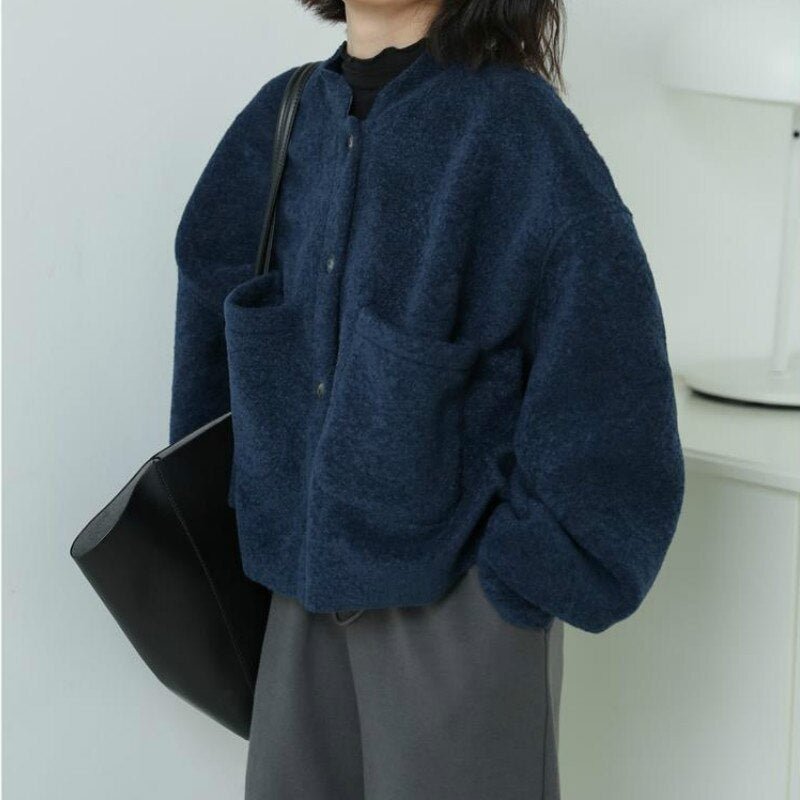 Veste Élégante en Laine Mélangée pour Femmes - Marie Montel