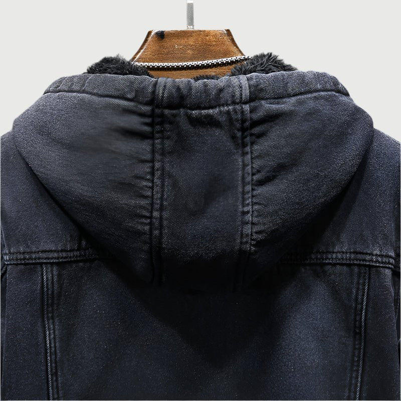 Veste en Jean Doublée avec Col pour Hommes - Marie Montel