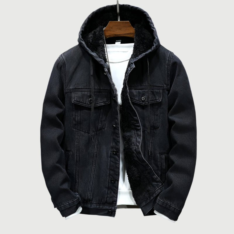 Veste en Jean Doublée avec Col pour Hommes - Marie Montel