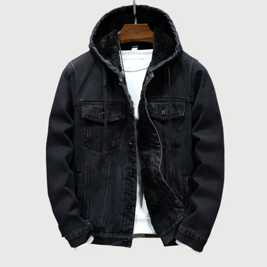 Veste en Jean Doublée avec Col pour Hommes - Marie Montel