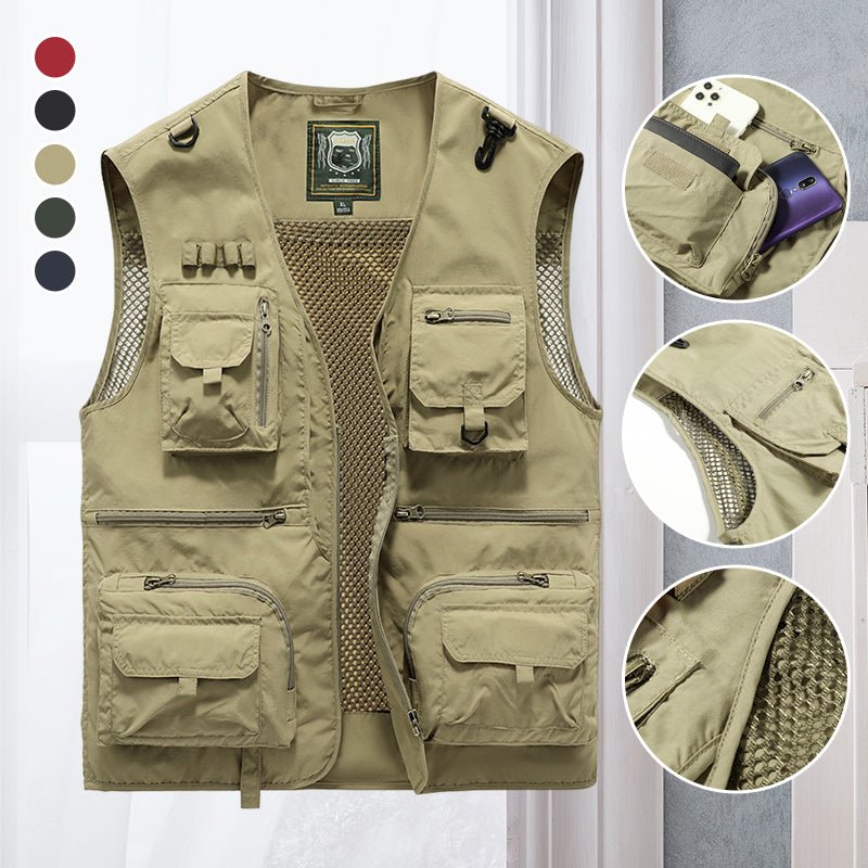 Veste Légère à Multi Poches pour Hommes - Marie Montel