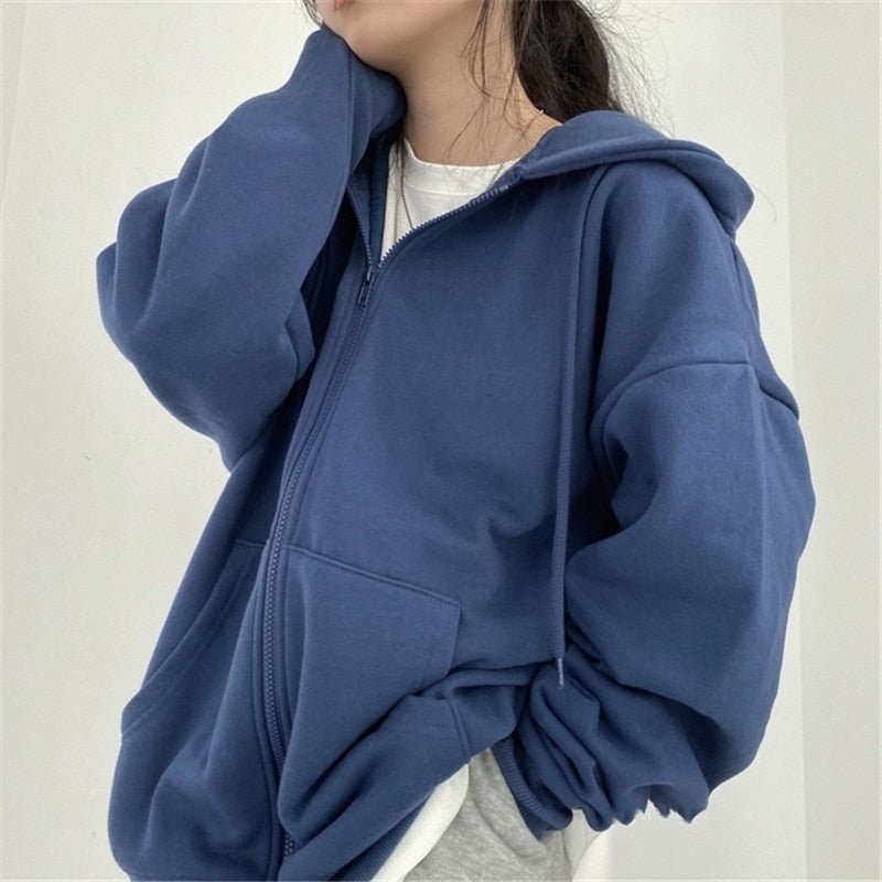 Veste Oversize à Capuche avec Poches pour Femmes - Marie Montel
