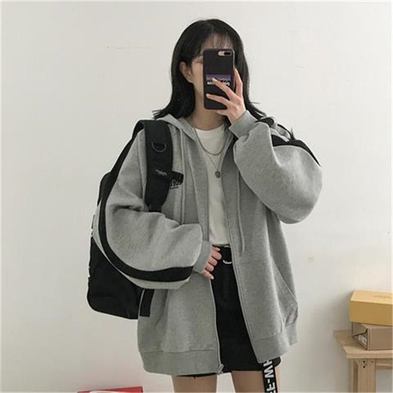 Veste Oversize à Capuche avec Poches pour Femmes - Marie Montel