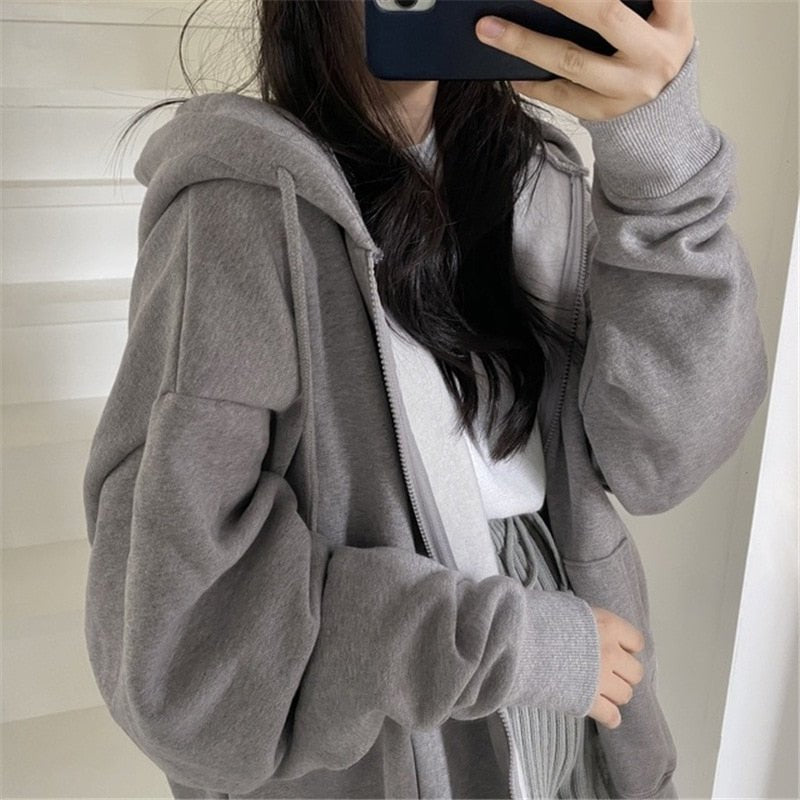 Veste Oversize à Capuche avec Poches pour Femmes - Marie Montel