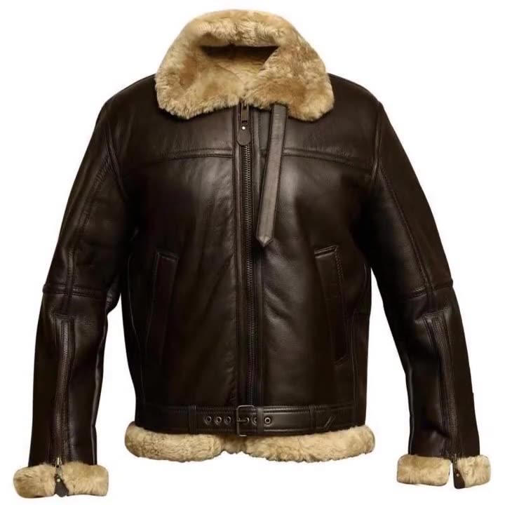 Veste Pilote en Cuir pour Homme - Marie Montel