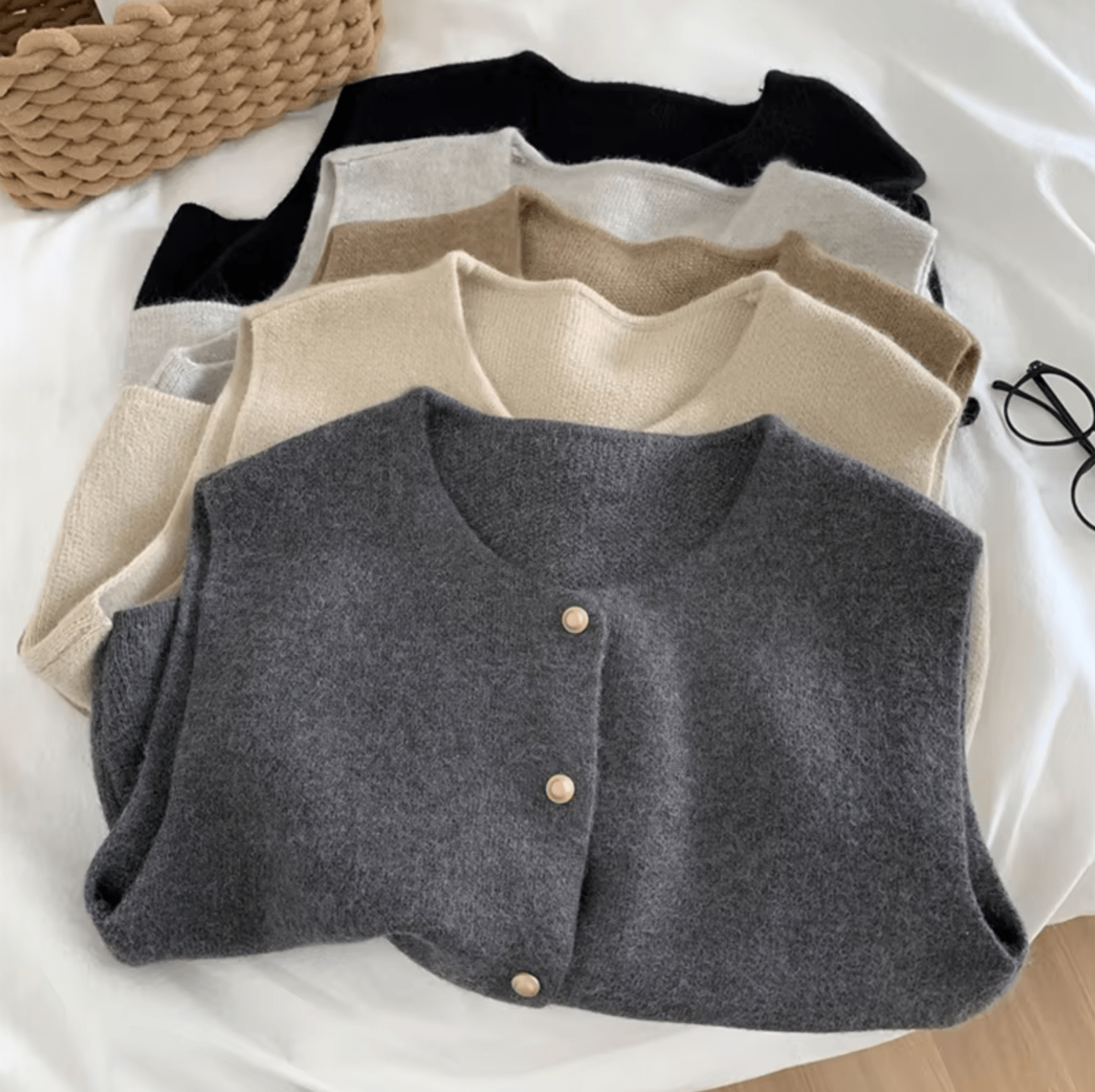 Veste Sans Manches Tricotée en Maille Fine pour Femmes - Marie Montel