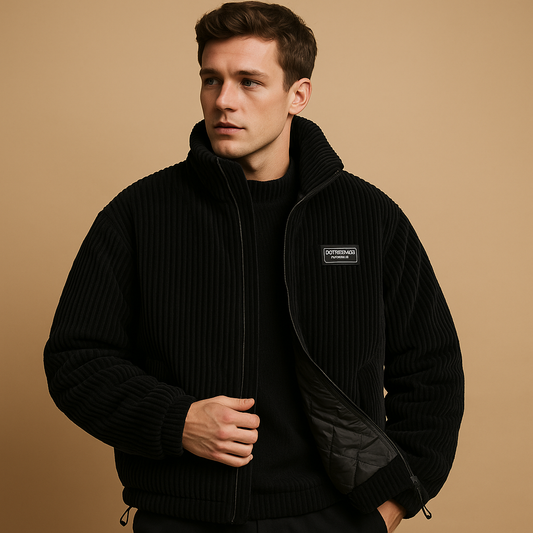 Blouson Épais à Fermeture Éclair pour Hommes